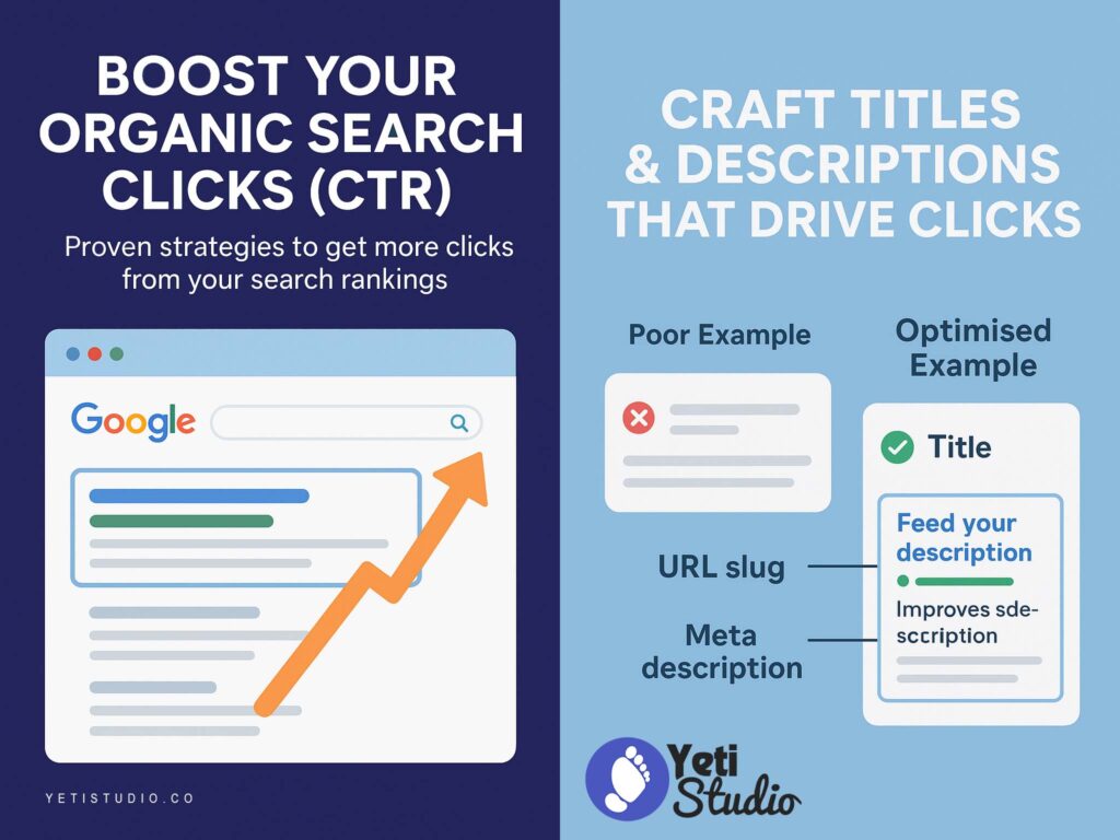 boost your organic search  click (CTR)