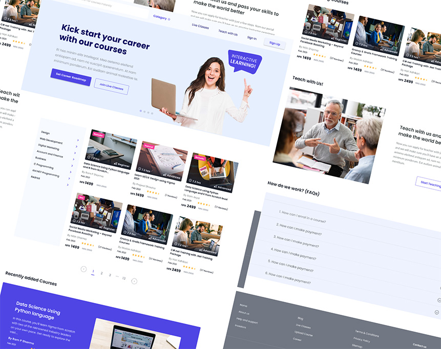 Online Learning Web Portal