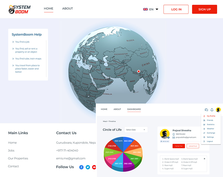 SystemBoom - Web Application