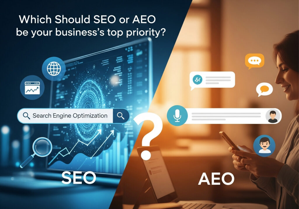 Which Should SEO or AEO be your business’s top priority?